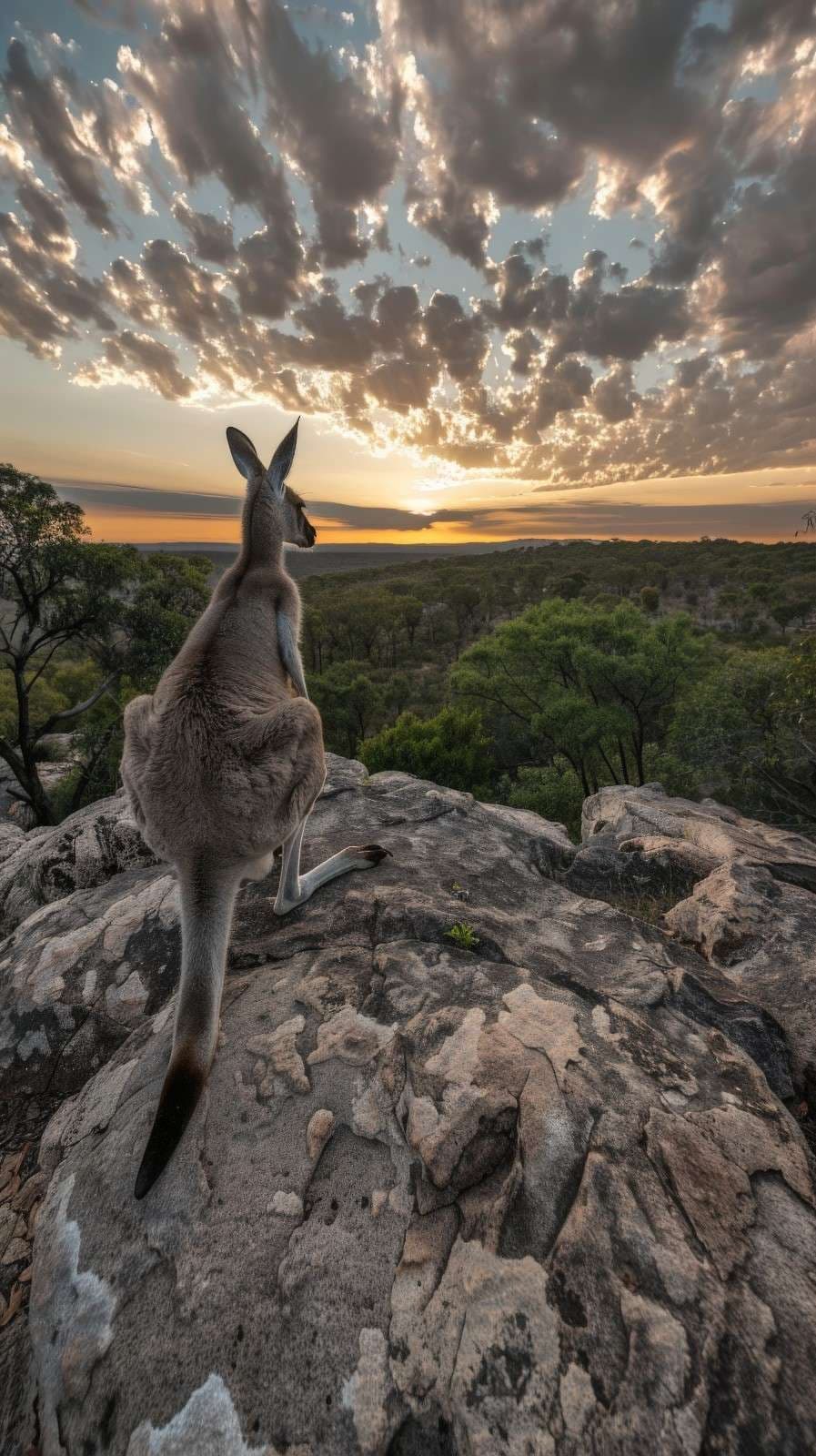 Kangaroo living in the wild